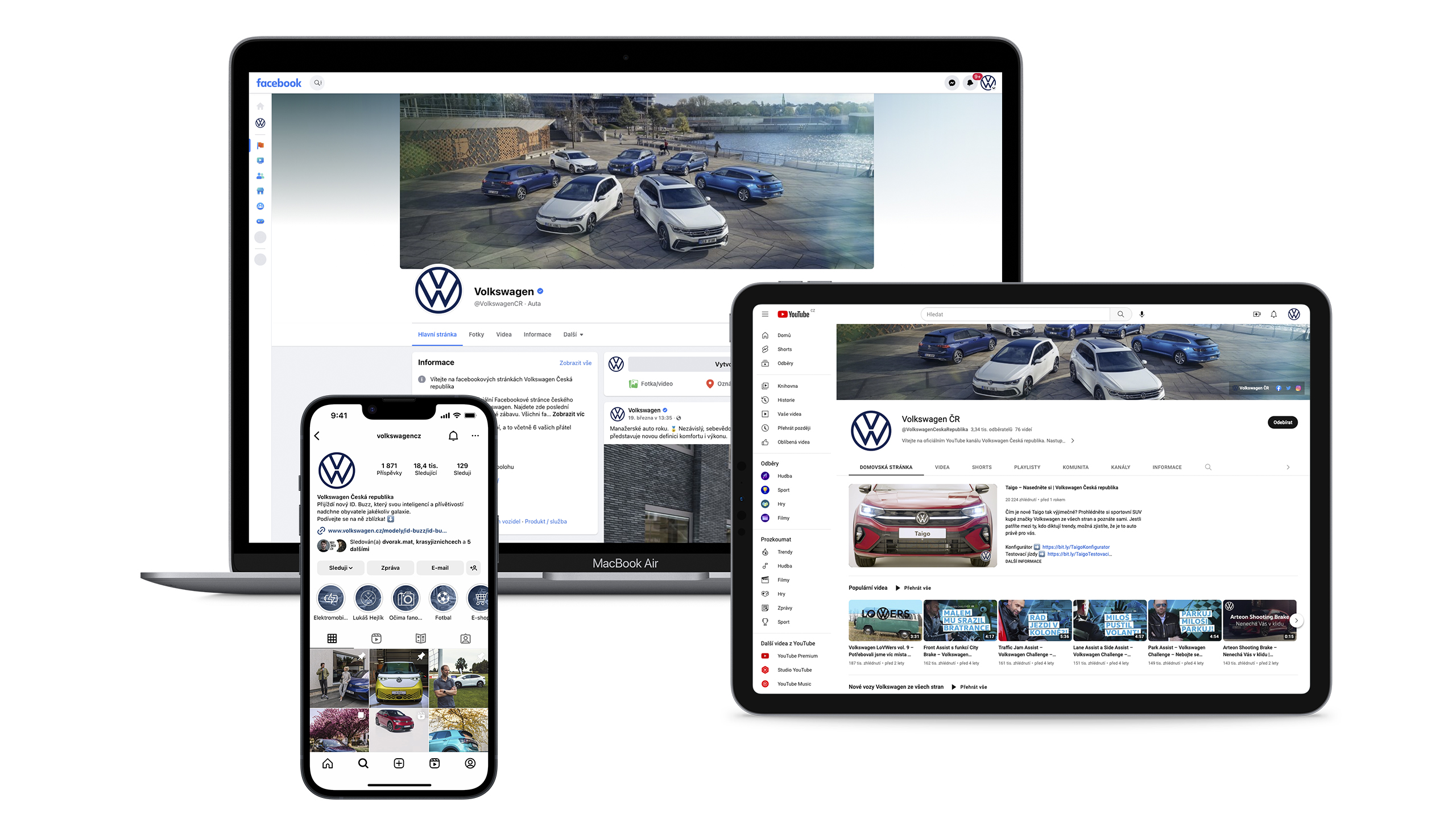 8 let sociálních sítí Volkswagen